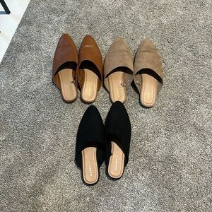 3 pairs Old Navy Mule Slides